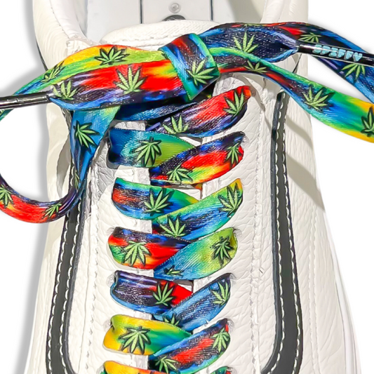 Weed Tie-dye Shoelaces