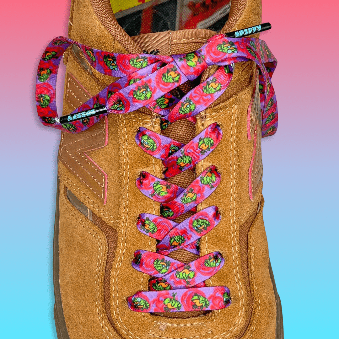 Funky Frog Shoelaces