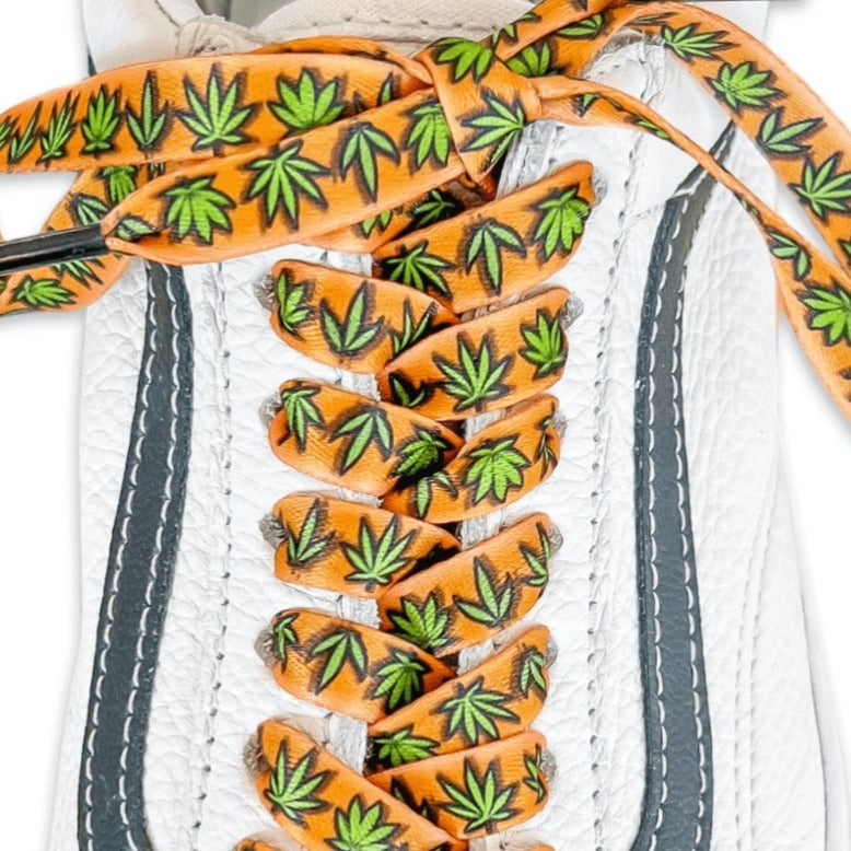 Weed Shoelaces Tan